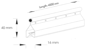 Clamping rail