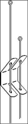 Verlängerungsfeder ohne Drähte<br>(für Abhängehöhen > 1.500 mm)